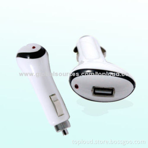 New Arrival Unique Design 5V/1A Car Charger for Mobile Phones with 12-24V DC Input Voltage